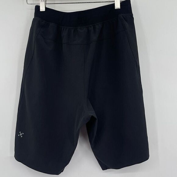 Lululemon Black Elastic Waist Active Running Athletic Shorts Medium - Picture 3 of 6